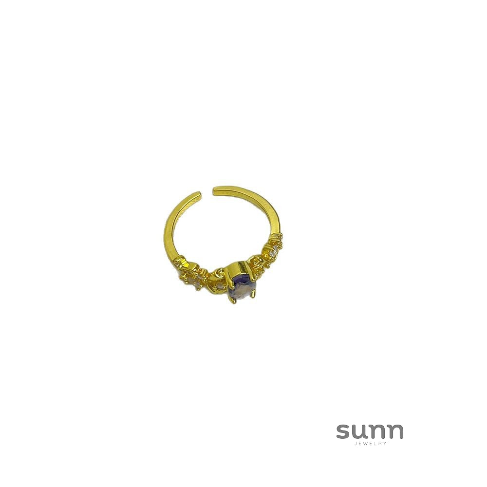 Harlan Golden Gemstone Ring [KBA4RMTE]