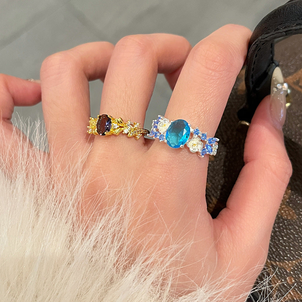 Harlan Golden Gemstone Ring [CEZNVKAW]