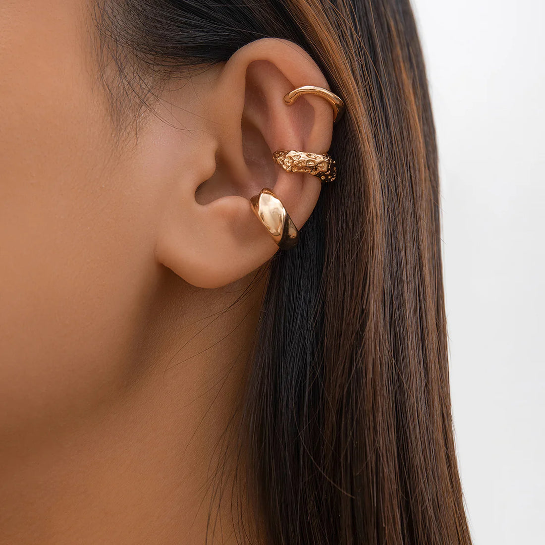 Harlan Sculptural Ear Cuff Set