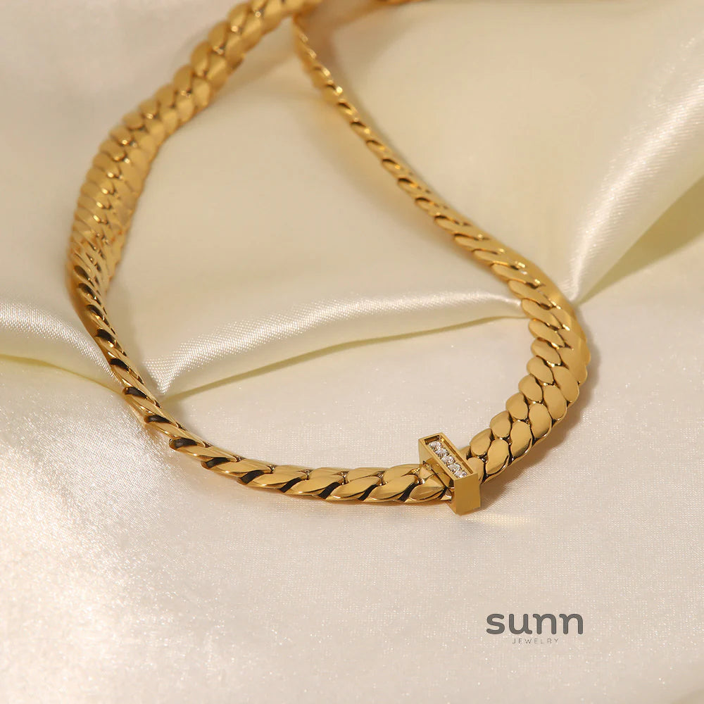 Harleen Dainty Gold Plated Necklace