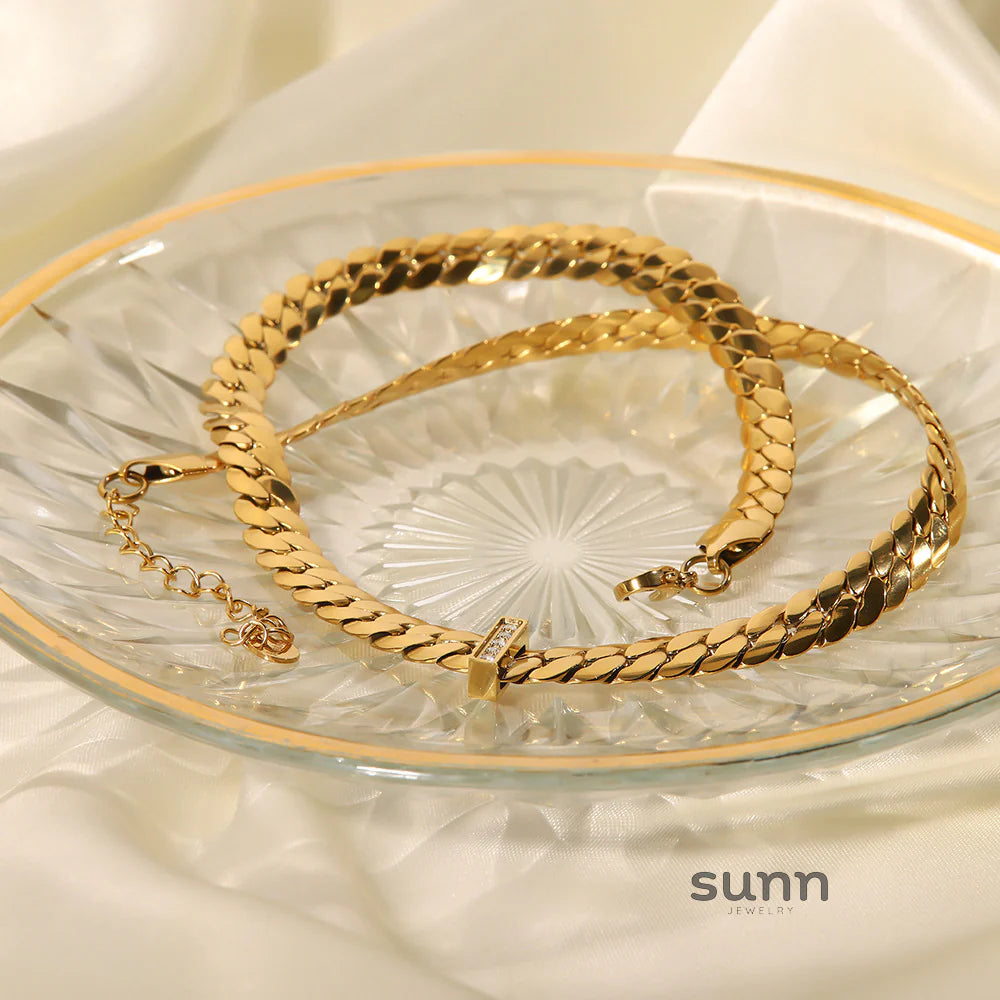 Harleen Dainty Gold Plated Necklace