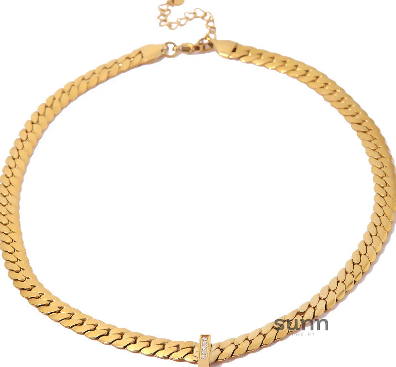 Harleen Dainty Gold Plated Necklace