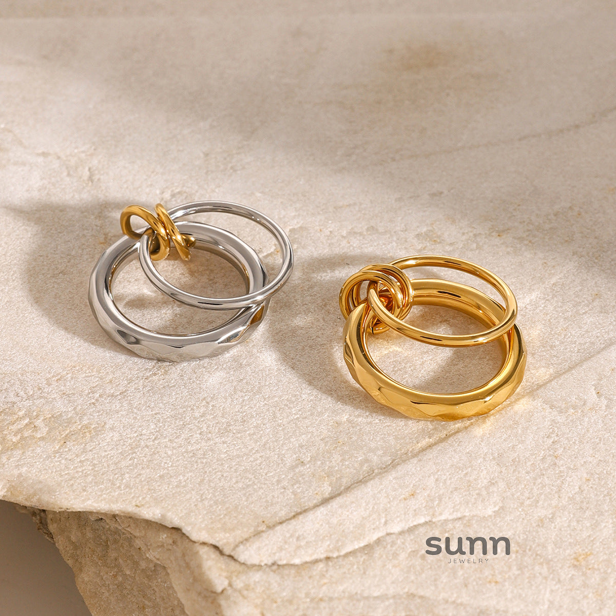 Harlei Titanium Steel Band Ring [MKASRB4S]