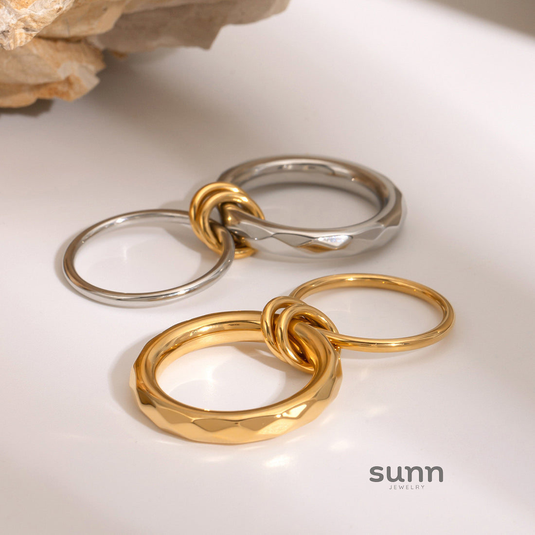 Harlei Titanium Steel Band Ring [P263D52K]