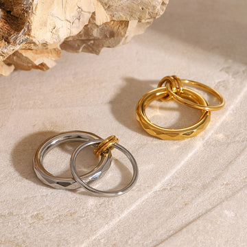 Harlei Titanium Steel Band Ring [P263D52K]