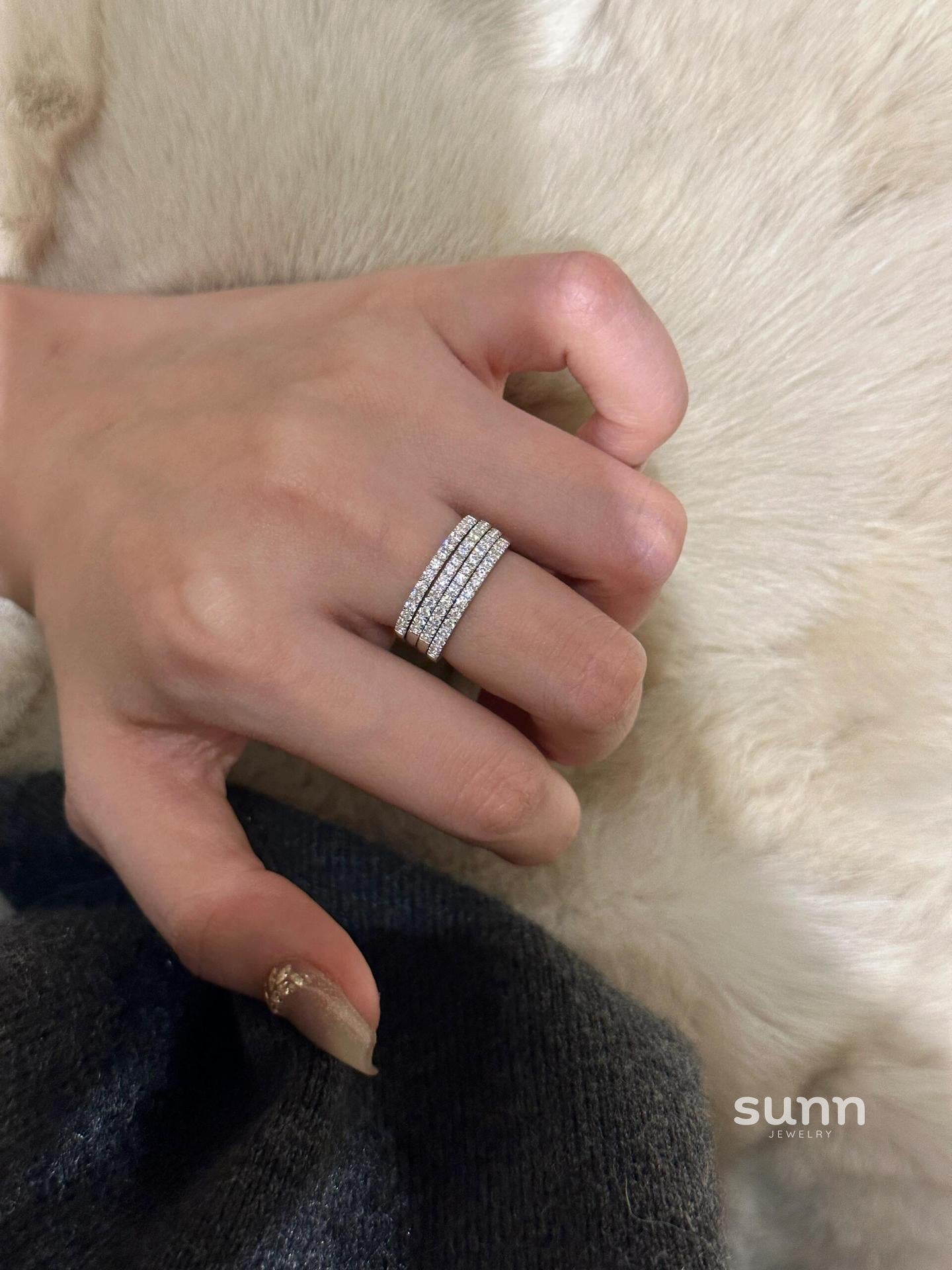 Harlem Dainty Pave Band Ring [TGDHIK60]