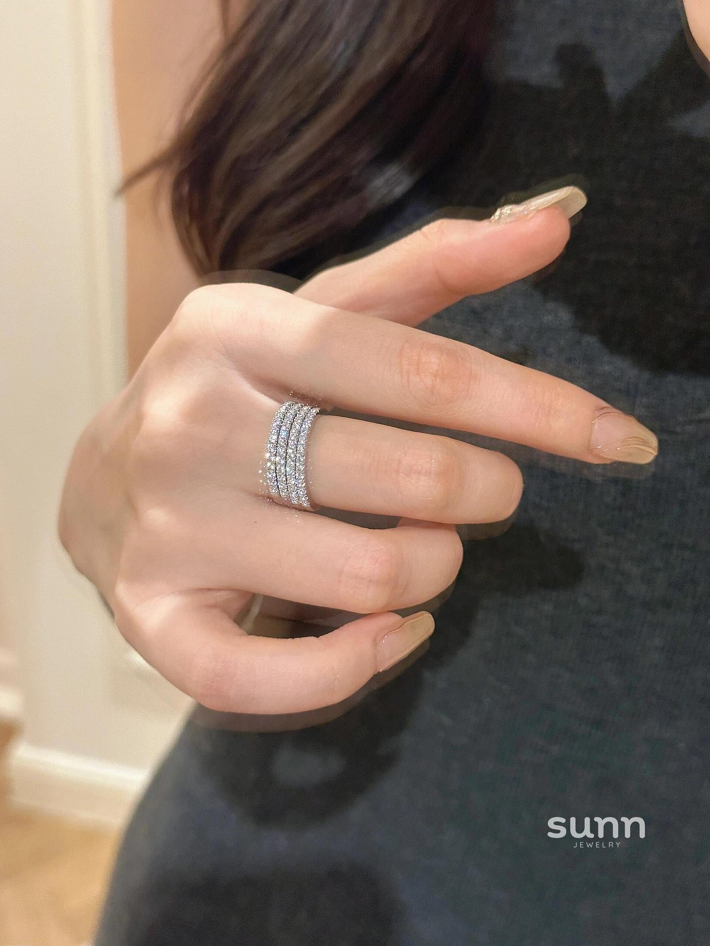 Harlem Dainty Pave Band Ring [5WPRV5MR]