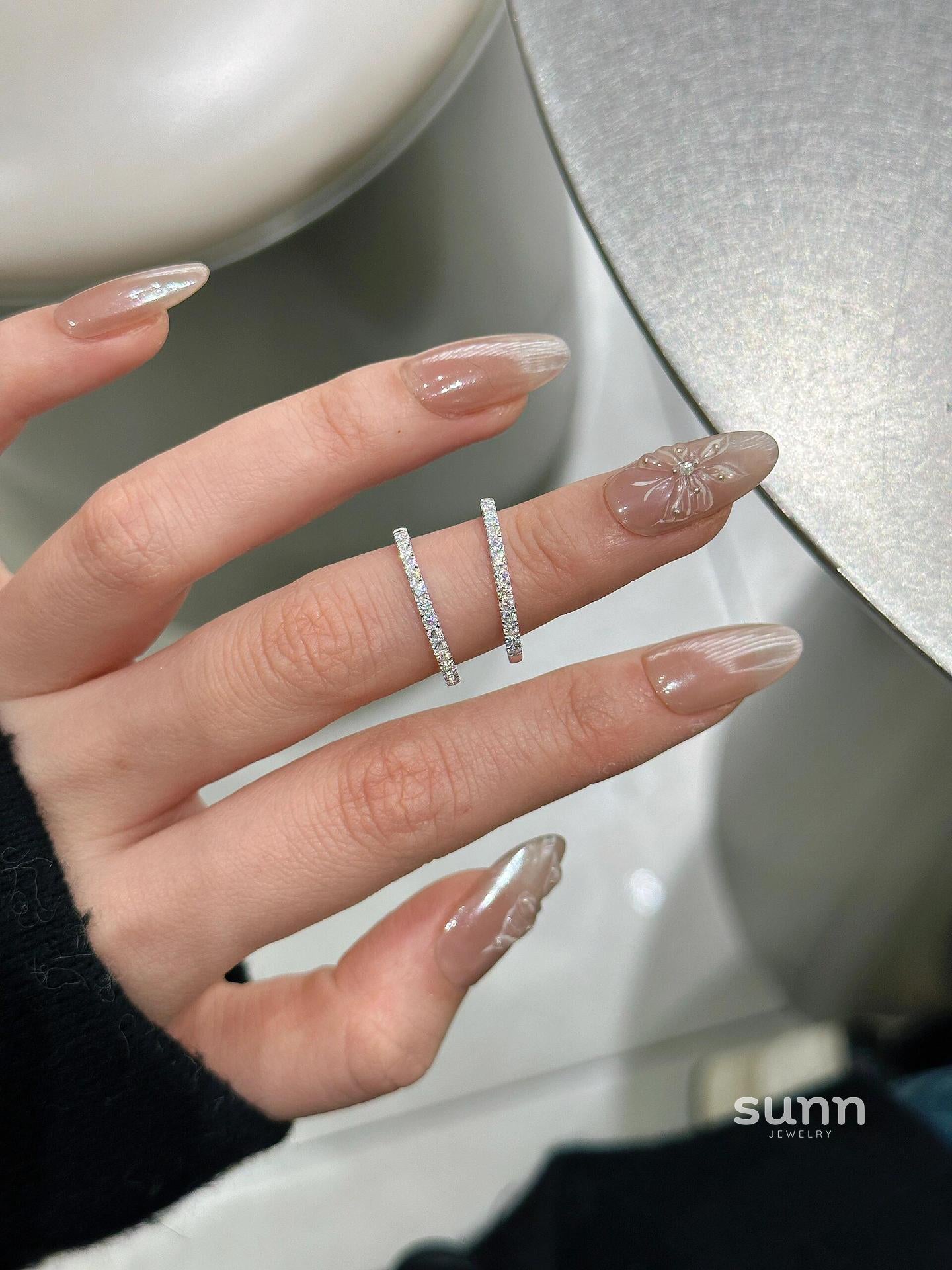Harlem Dainty Pave Band Ring [NSK11KIS]