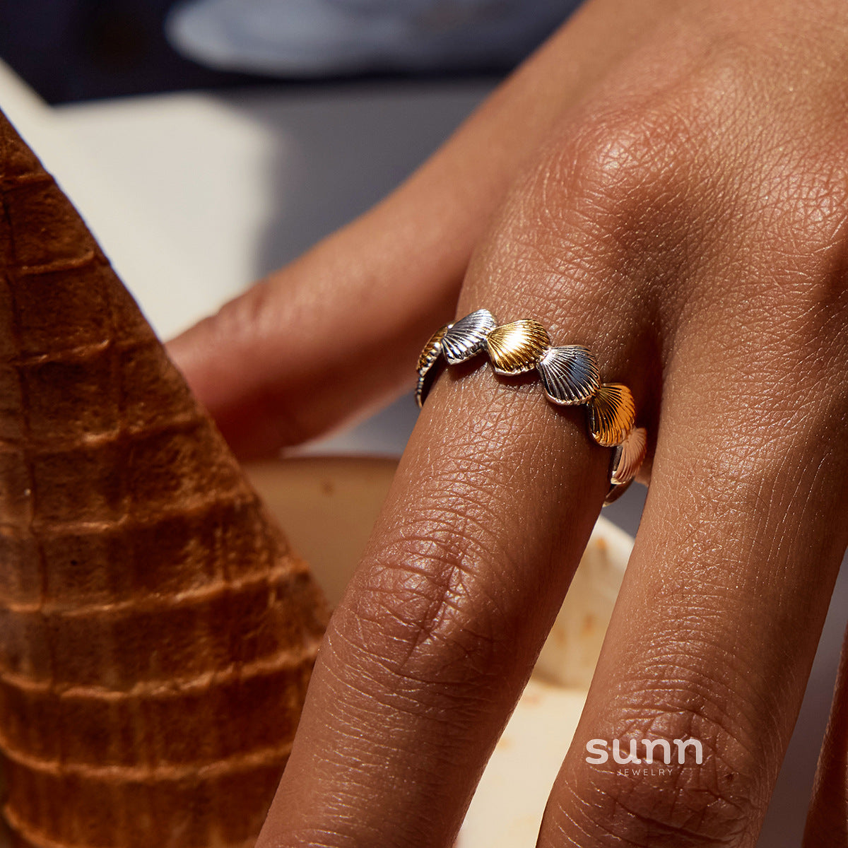 Harlowe Coastal Stacking Ring Set [IYGOR61W]