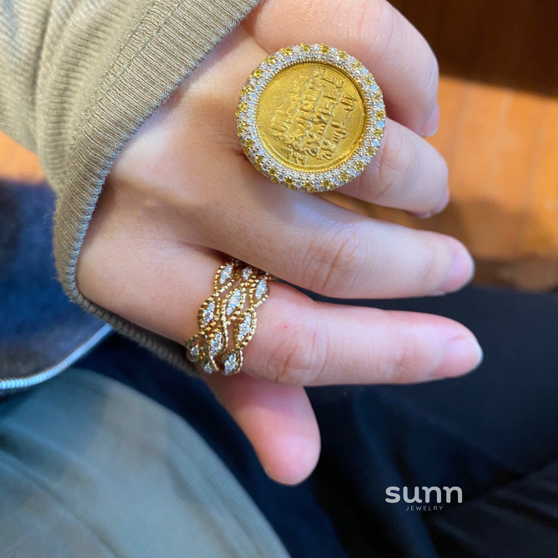 Harlowe Retro Lace Ring [MFOXWSYP]