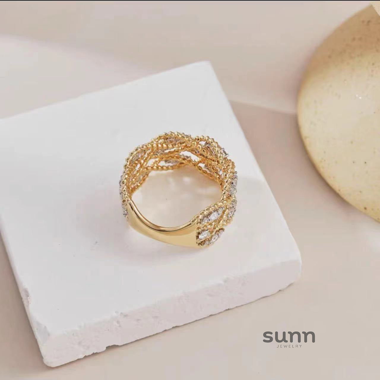 Harlowe Retro Lace Ring [OBK72PUE]