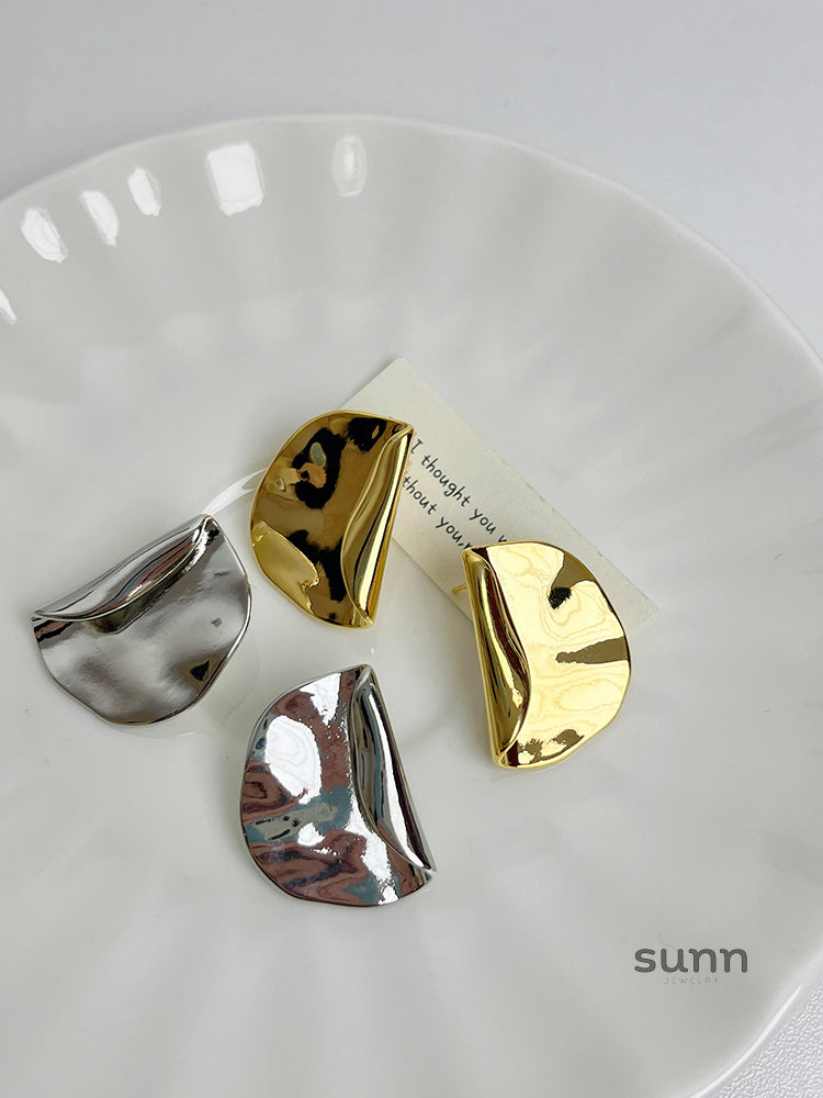 Harlym Lava Disc Earrings [I71DLNQD]