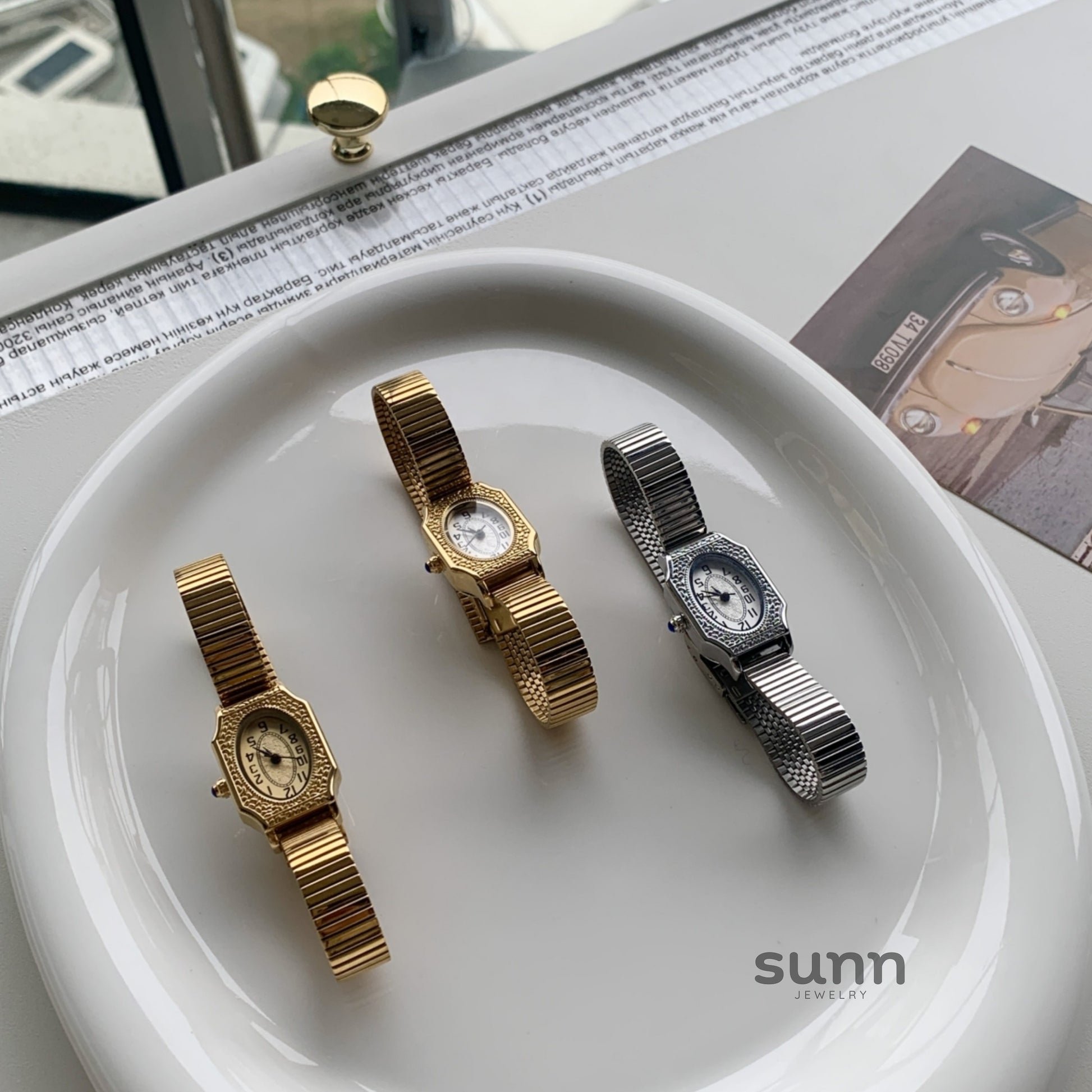 Harmony Carved Barrel Watch [P9HP6MFE]