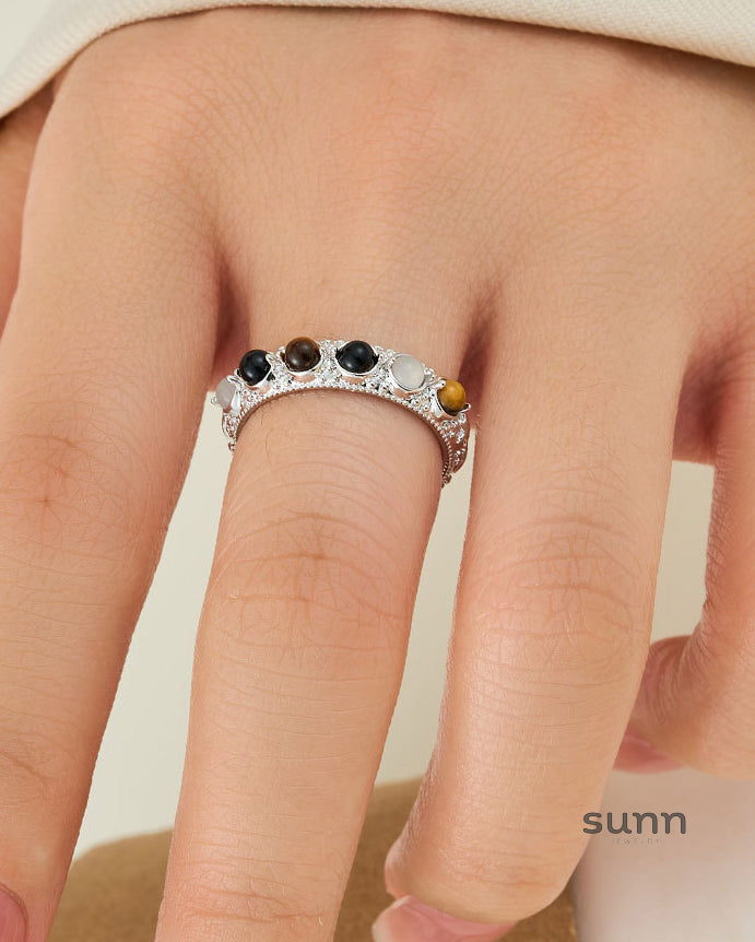 Harper Vintage Open Tiger Eye Ring [TUQ4LYHU]