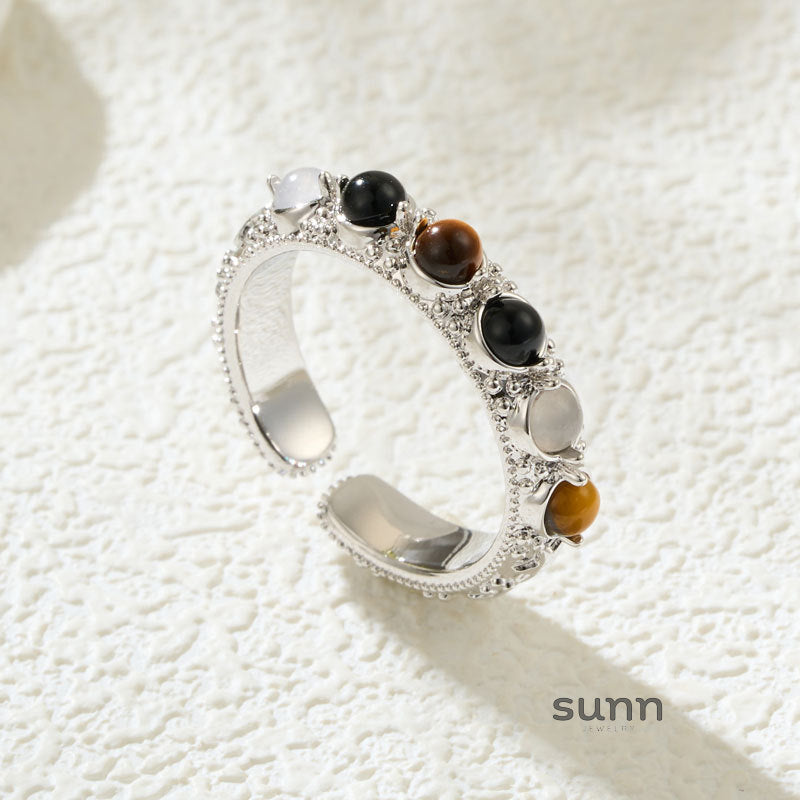 Harper Vintage Open Tiger Eye Ring [WJMTRIQN]