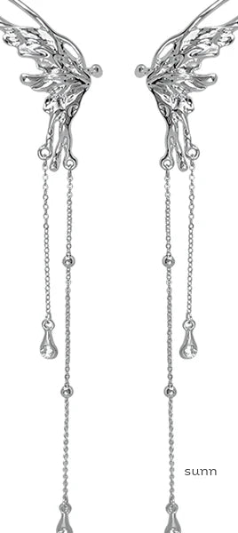 Haven Crystal Butterfly Ear Cuff
