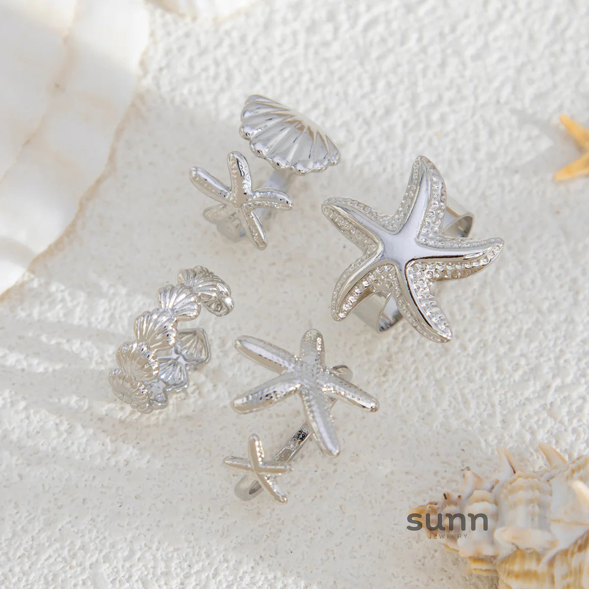 Havilah Ocean Charm Ring Set