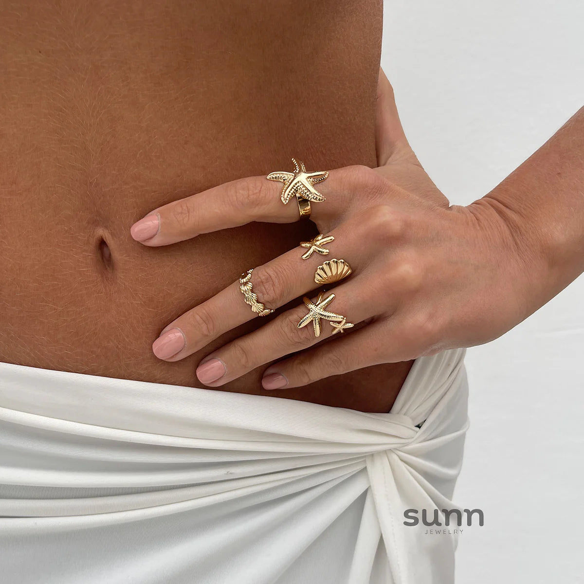 Havilah Ocean Charm Ring Set