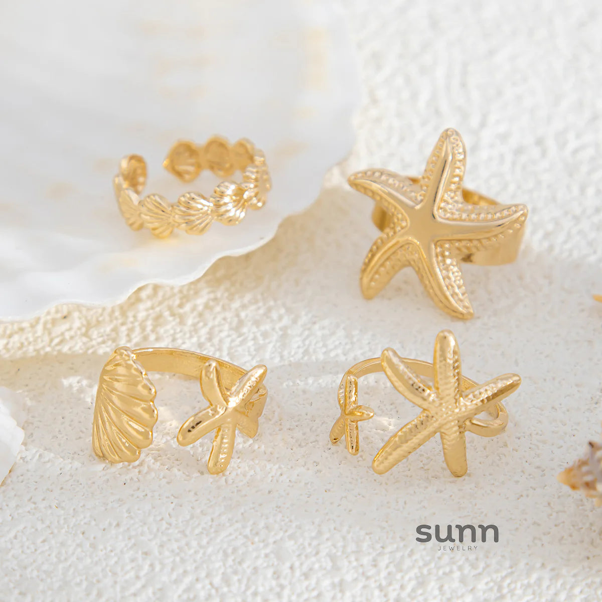 Havilah Ocean Charm Ring Set