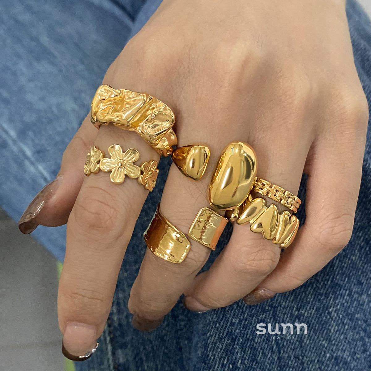Havyn Retro Heart Ring [29WIOHXZ]