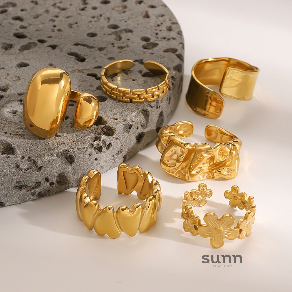 Havyn Retro Heart Ring [46LA7FM2]