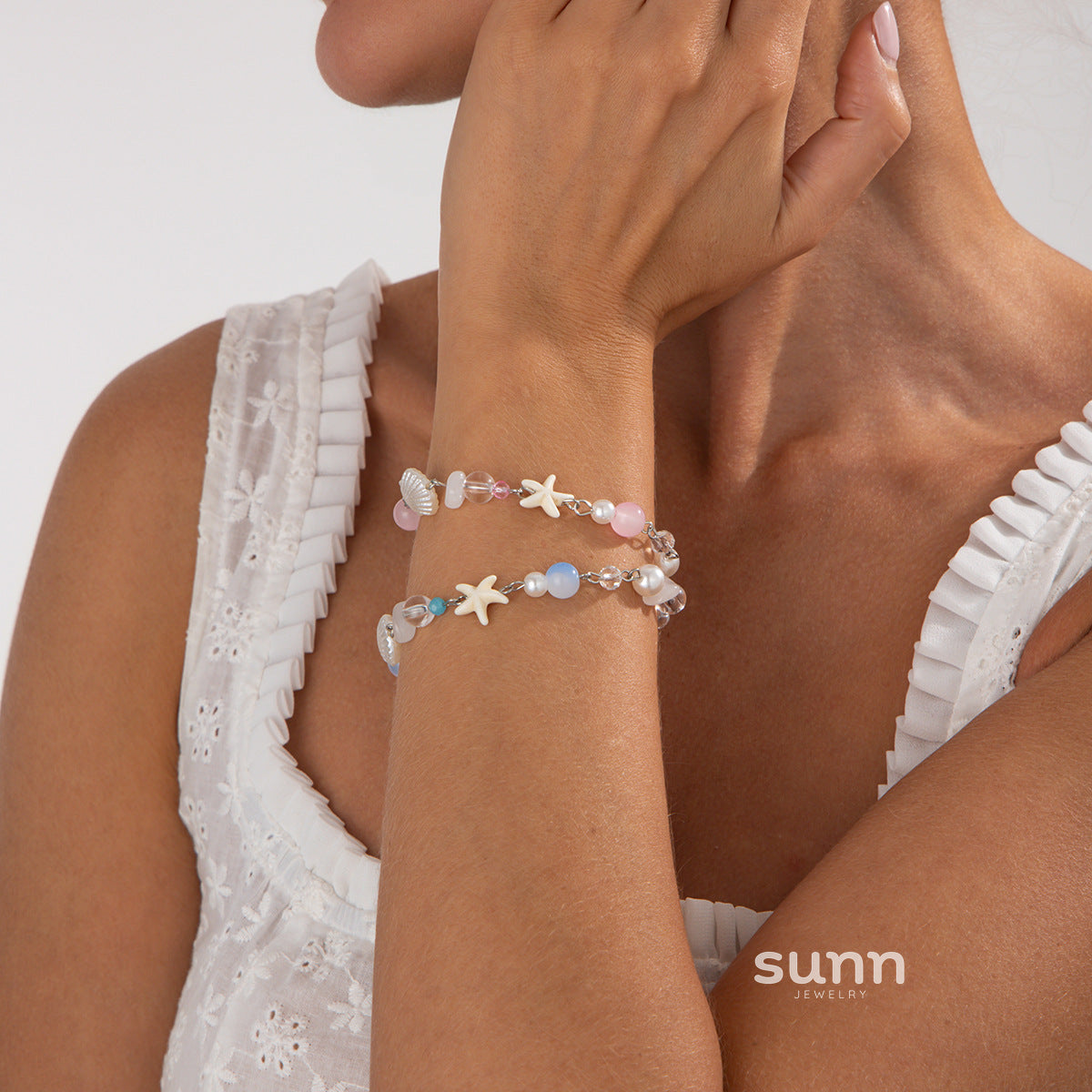 Havyn Stacked Charm Bracelets [IDBU32CR]