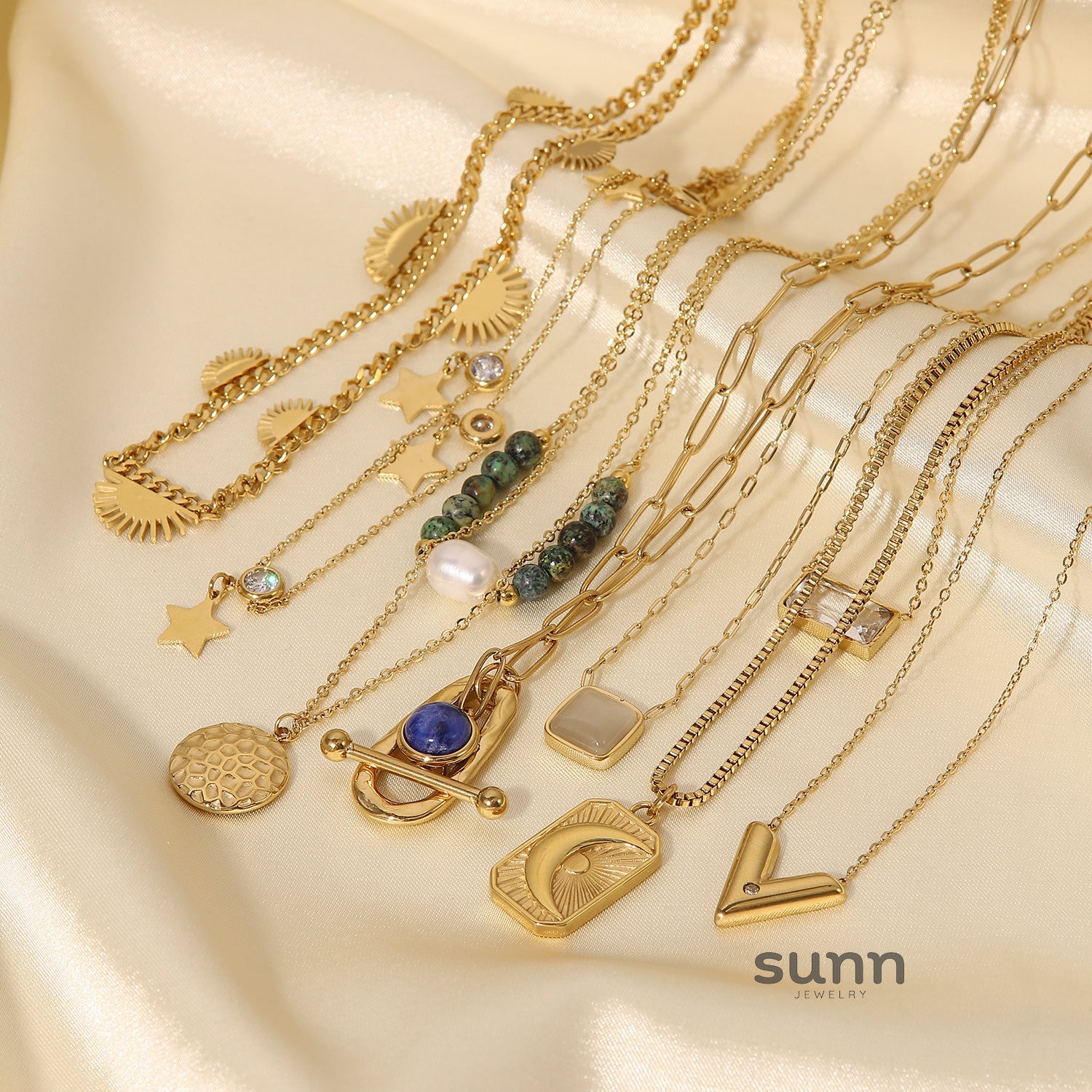 Hayat Vintage Layered Necklace
