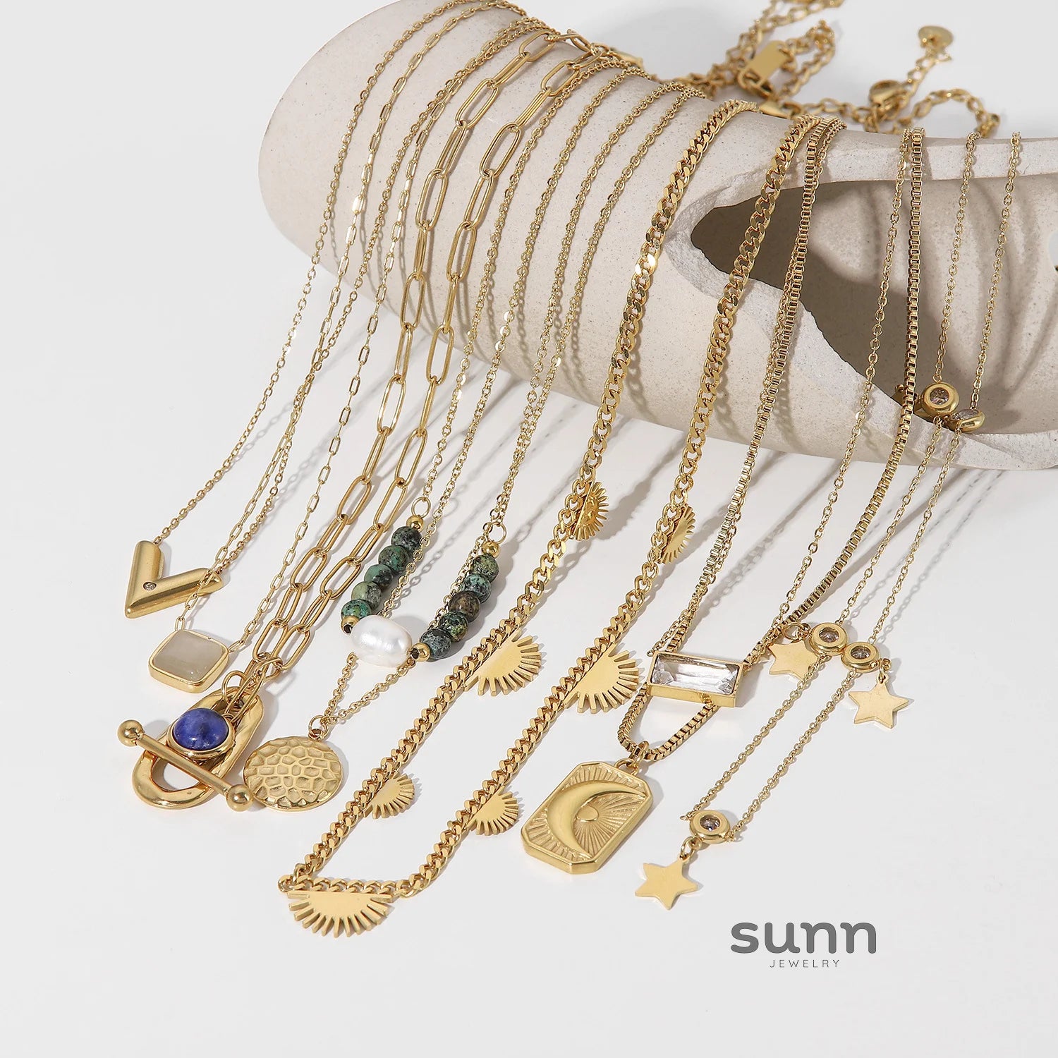 Hayat Vintage Layered Necklace