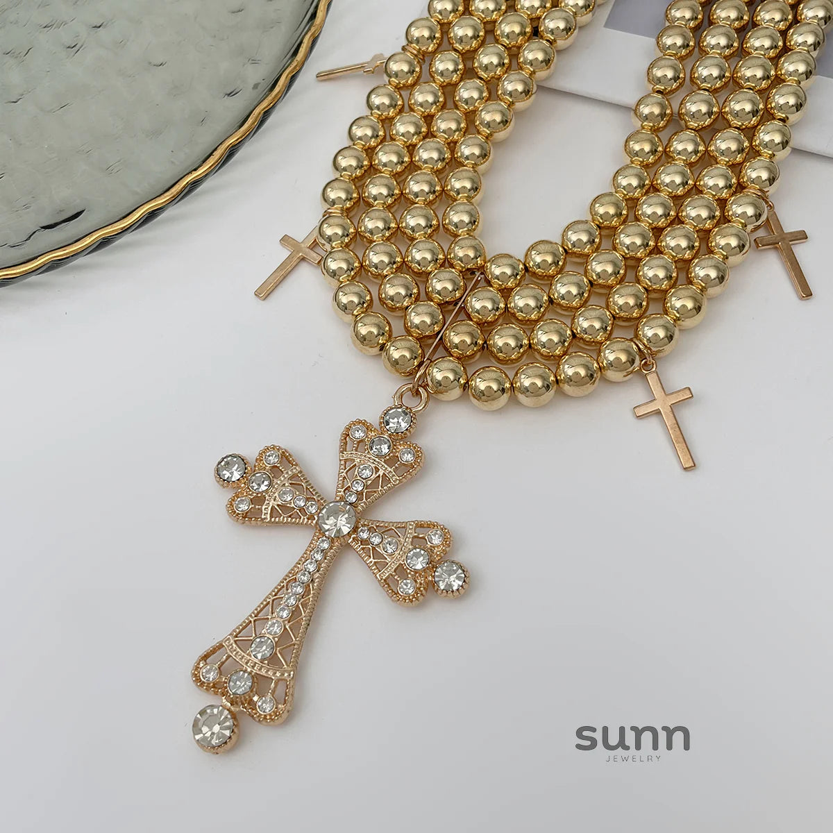Haydee Studded Layered Necklace