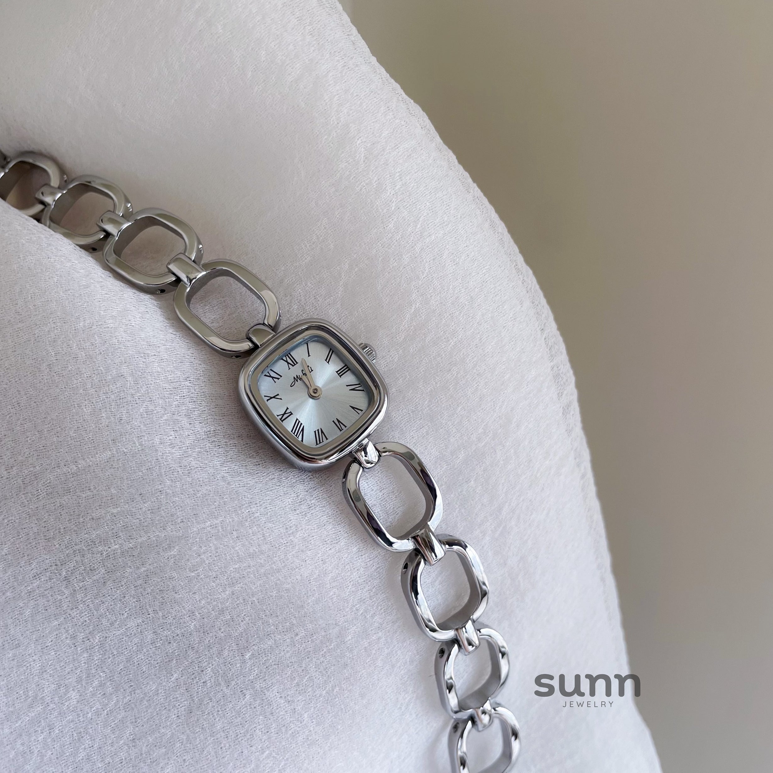 Hayden Ice Blue Square Watch [20H4BOFA]