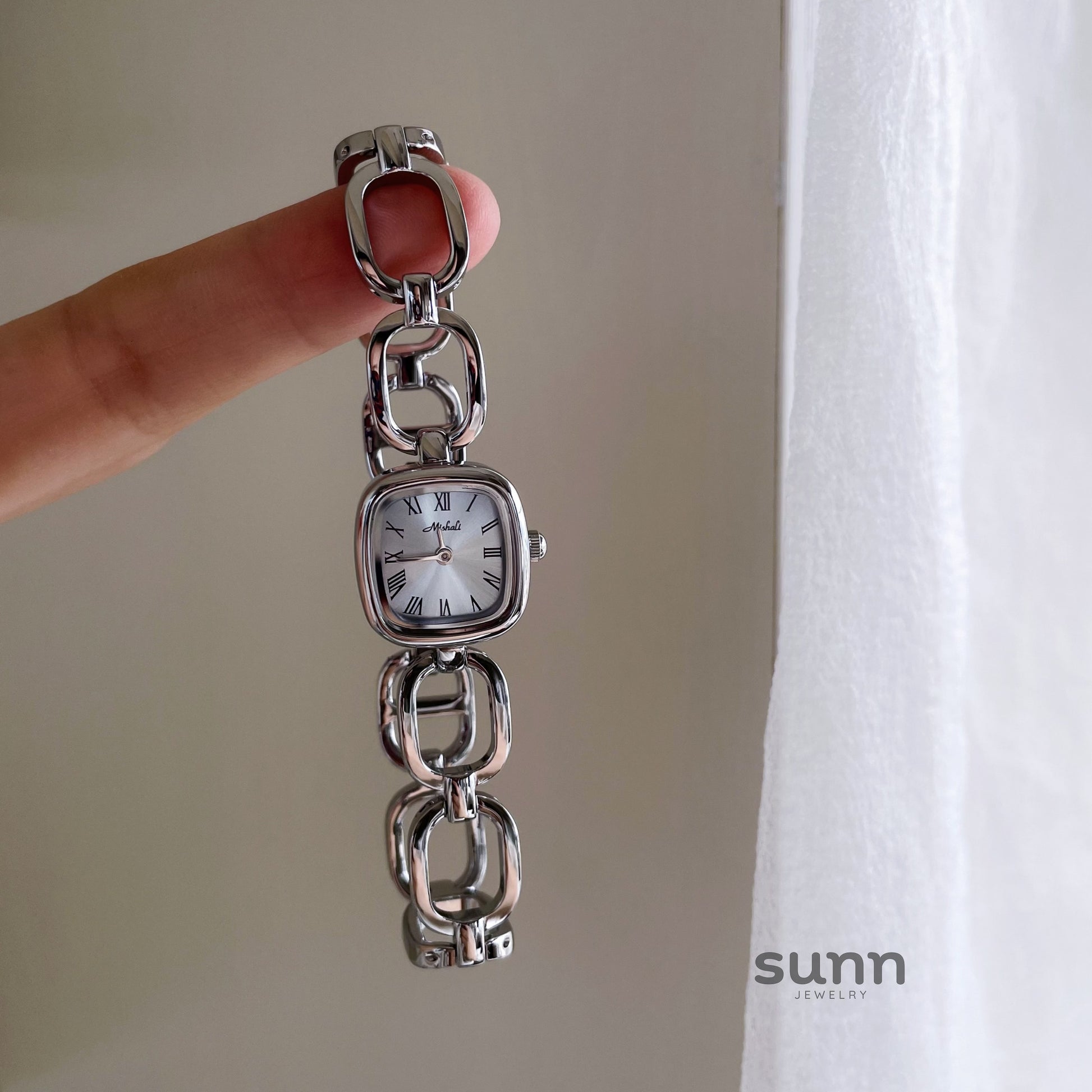 Hayden Ice Blue Square Watch [6HPSNZAD]