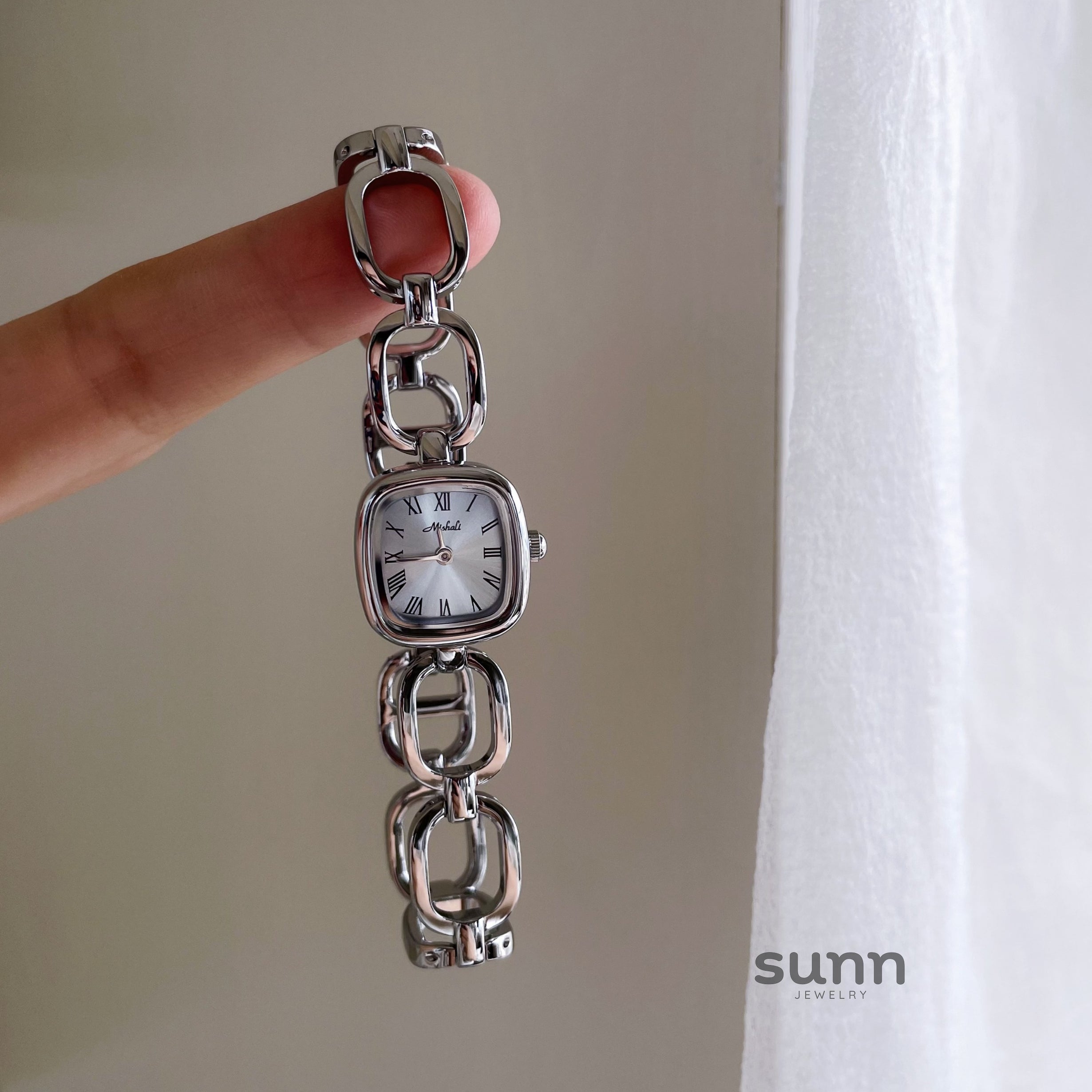 Hayden Ice Blue Square Watch [6HPSNZAD]
