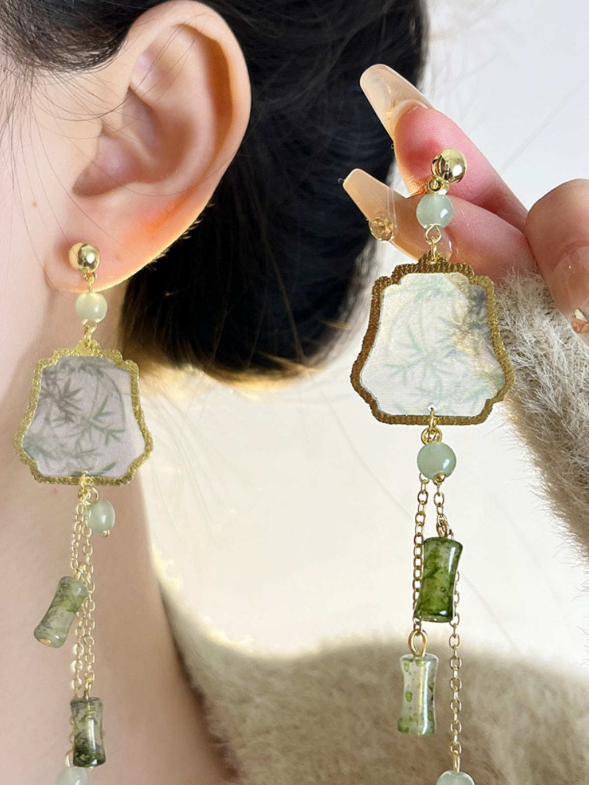 Hayes Chinoiserie Tassel Earrings [WO4QZ20N]