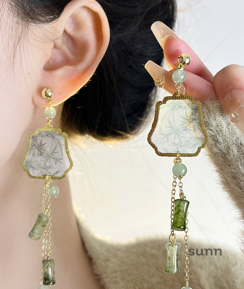 Hayes Chinoiserie Tassel Earrings [LEPKNBD4]