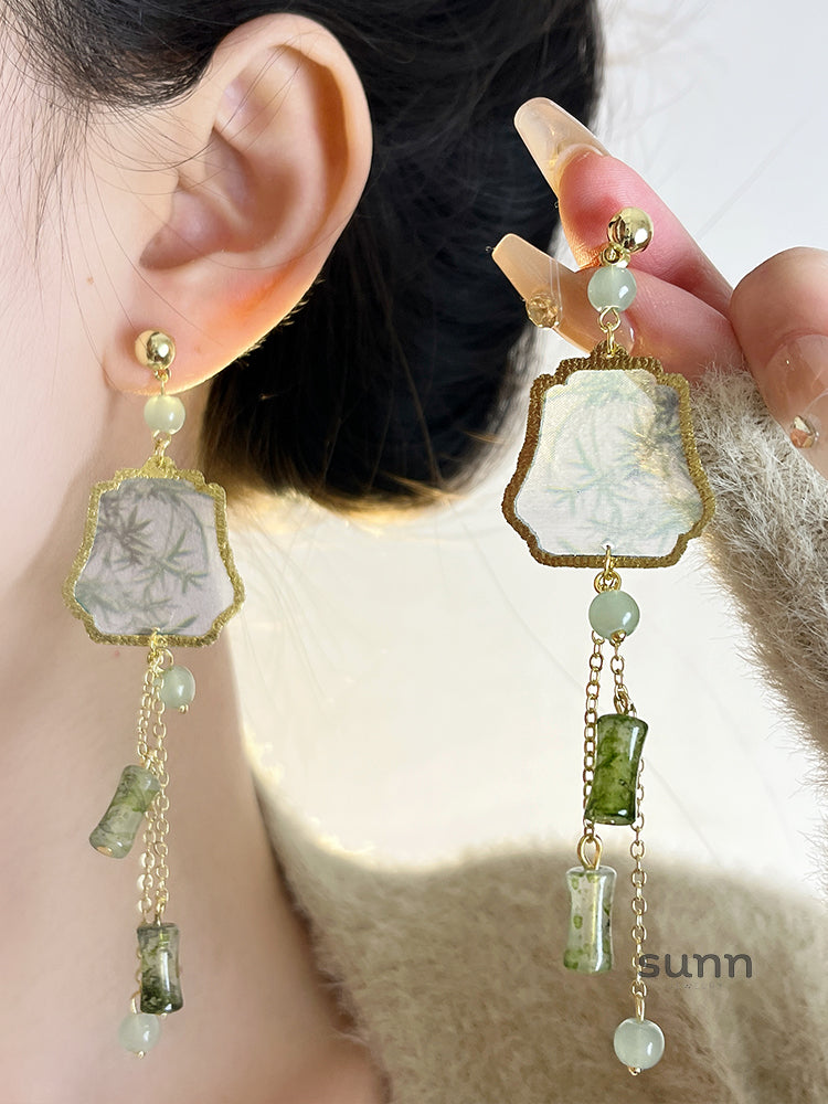 Hayes Chinoiserie Tassel Earrings [G882QOCN]