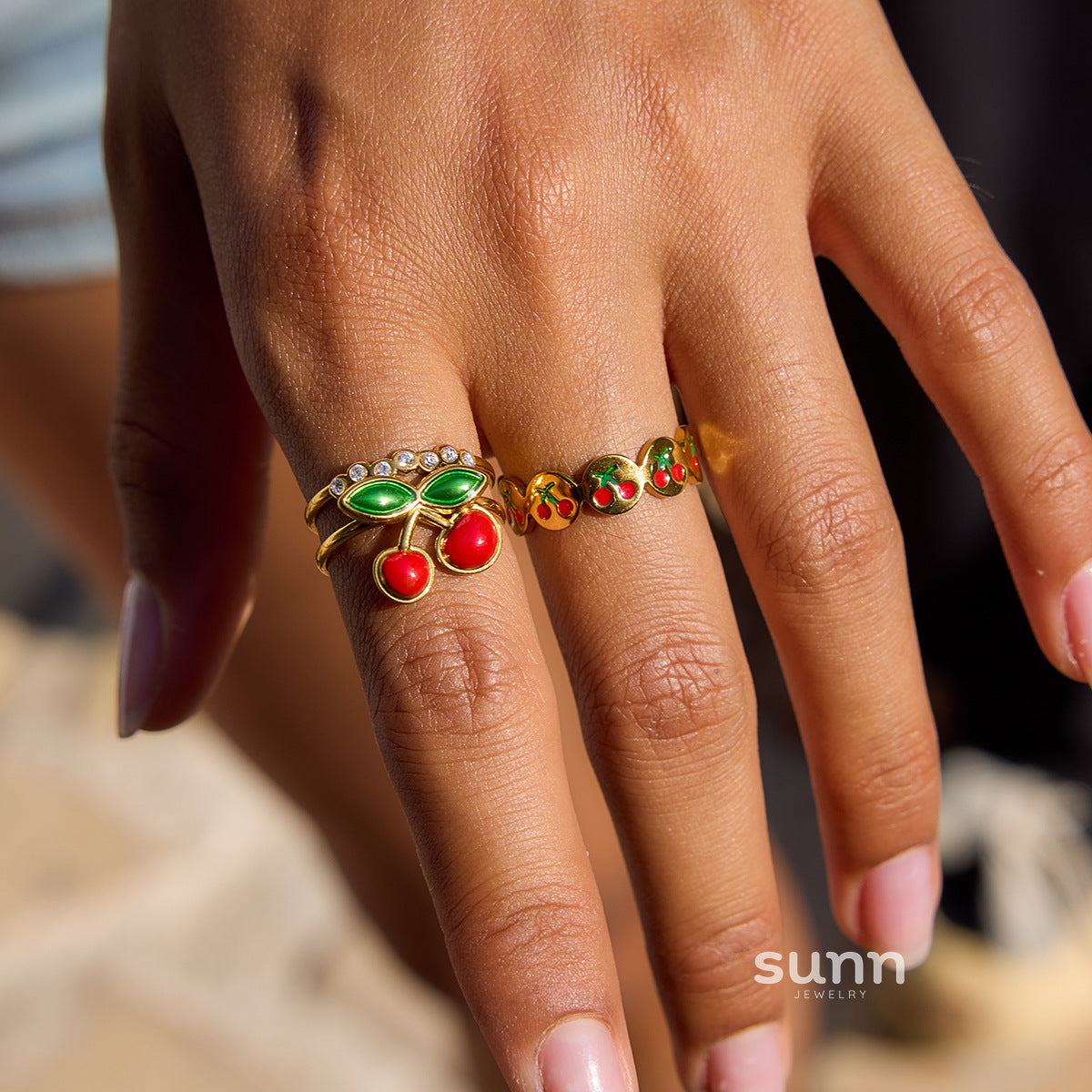Haylee Cherry Zircon Ring [7GUX2O7L]