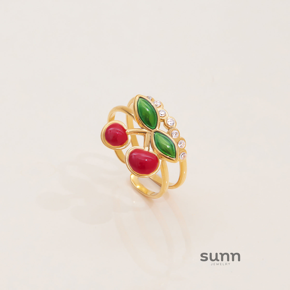 Haylee Cherry Zircon Ring [NMD92B17]