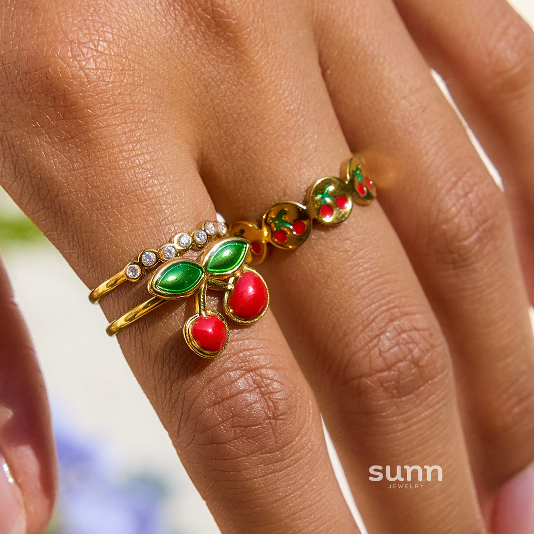 Haylee Cherry Zircon Ring [BSXZFVHR]