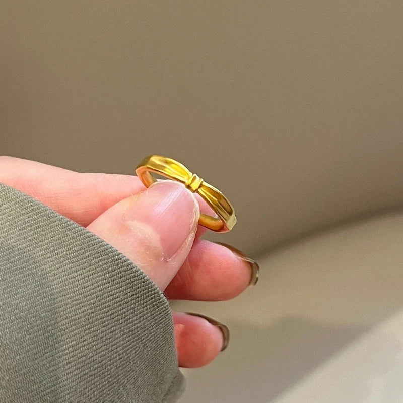 Hayleigh Pleated Bow Ring