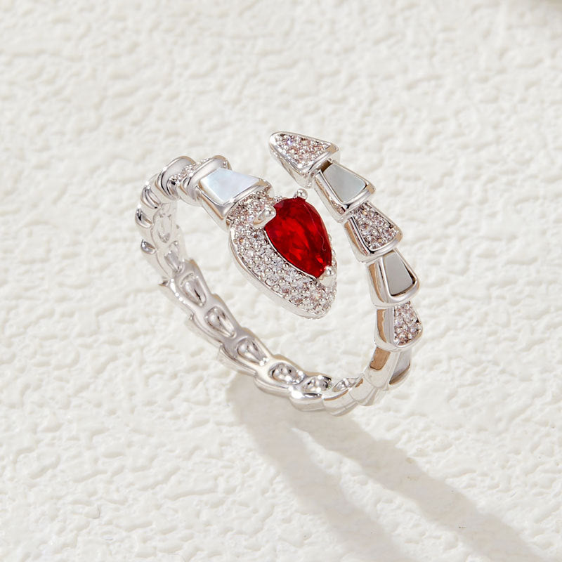 Haylie Serpent Micro-Inlay Ring [IC2OXJDV]