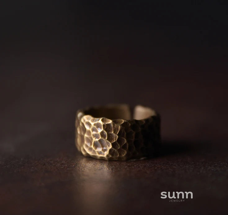Hayzel Rustic Open Copper Rings