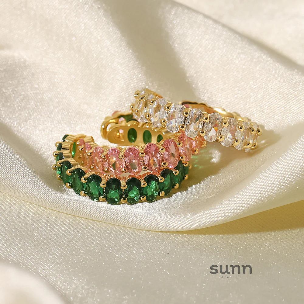 Hazelgrace Zircon Oval Ring