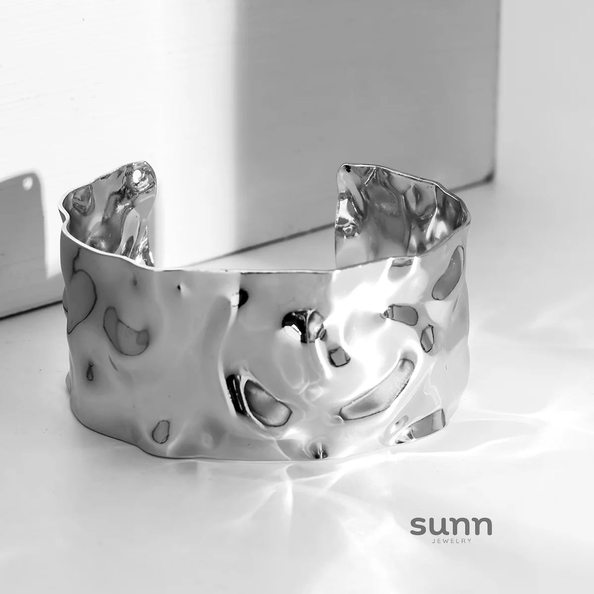 Hazyl Textured Cuff Bracelet
