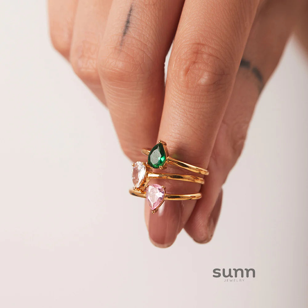 Heavenlee Elegant Zircon Rings