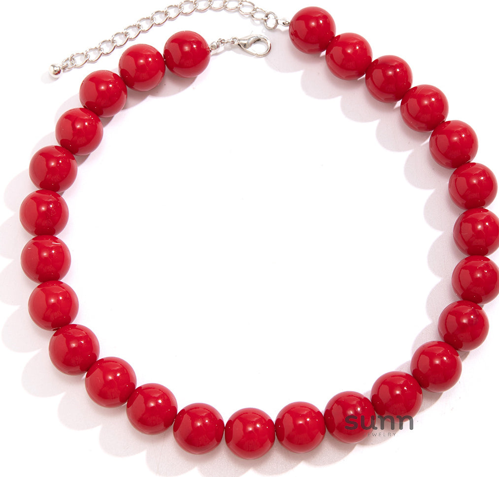 Helena Chunky Beaded Necklace [PJ3KGZBT]