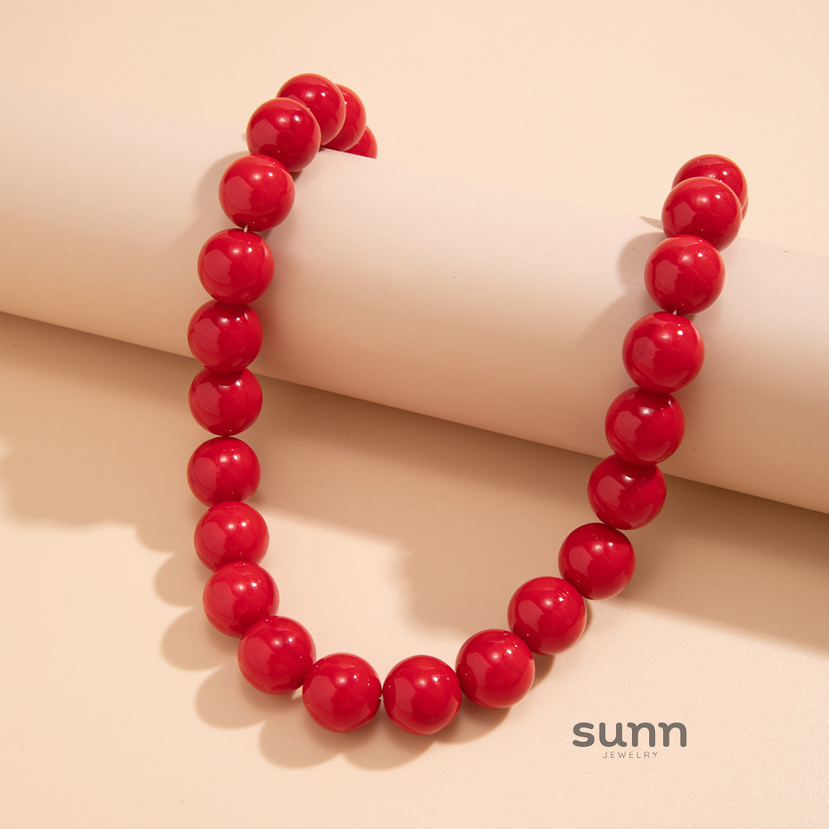 Helena Chunky Beaded Necklace [TRJL76FD]