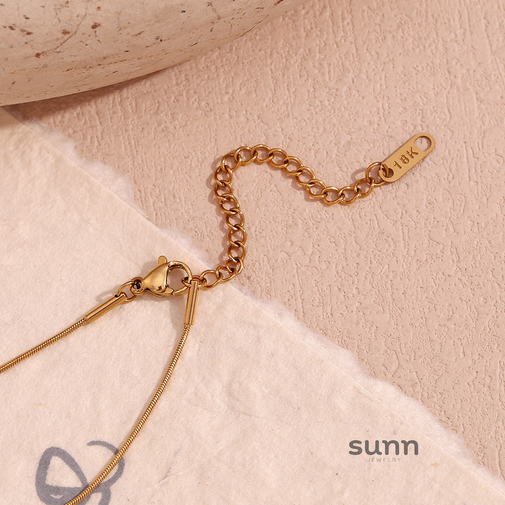 Henrietta Gold Plated Vortex Necklace [3BPO7S8Z]