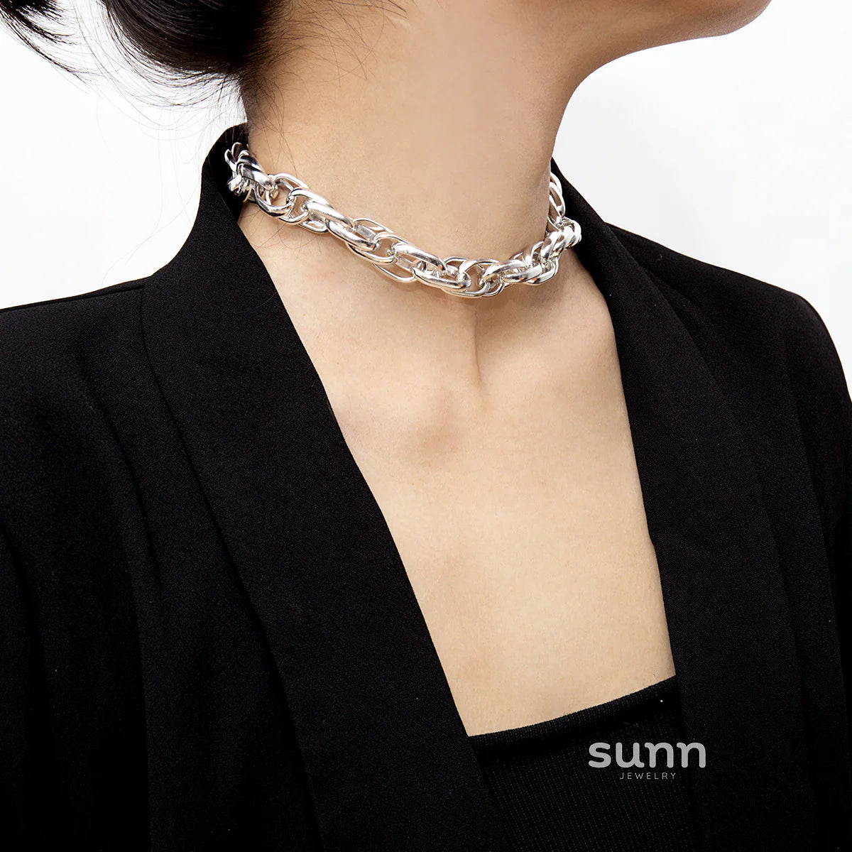 Hensley Chunky Twisted Chain Necklace