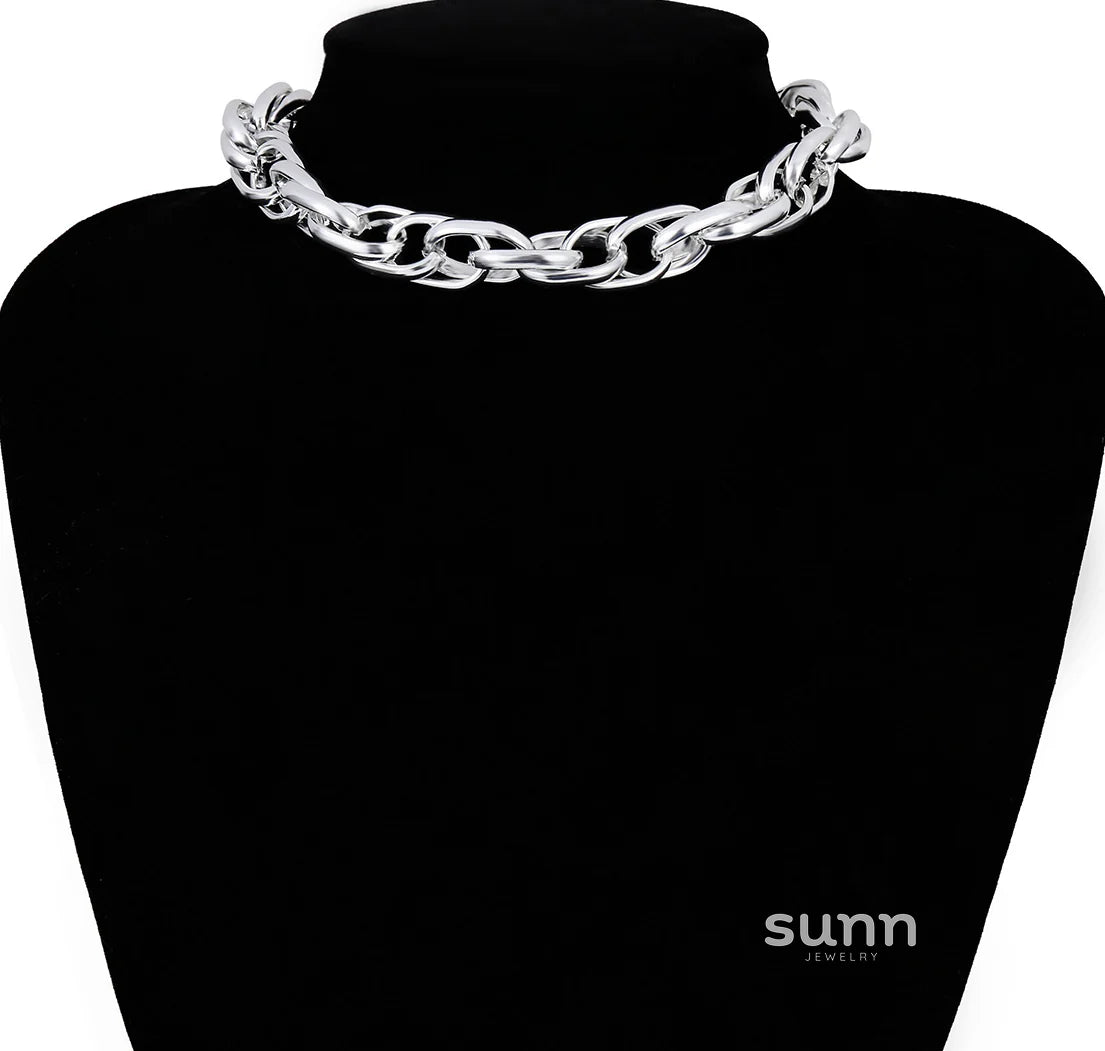 Hensley Chunky Twisted Chain Necklace