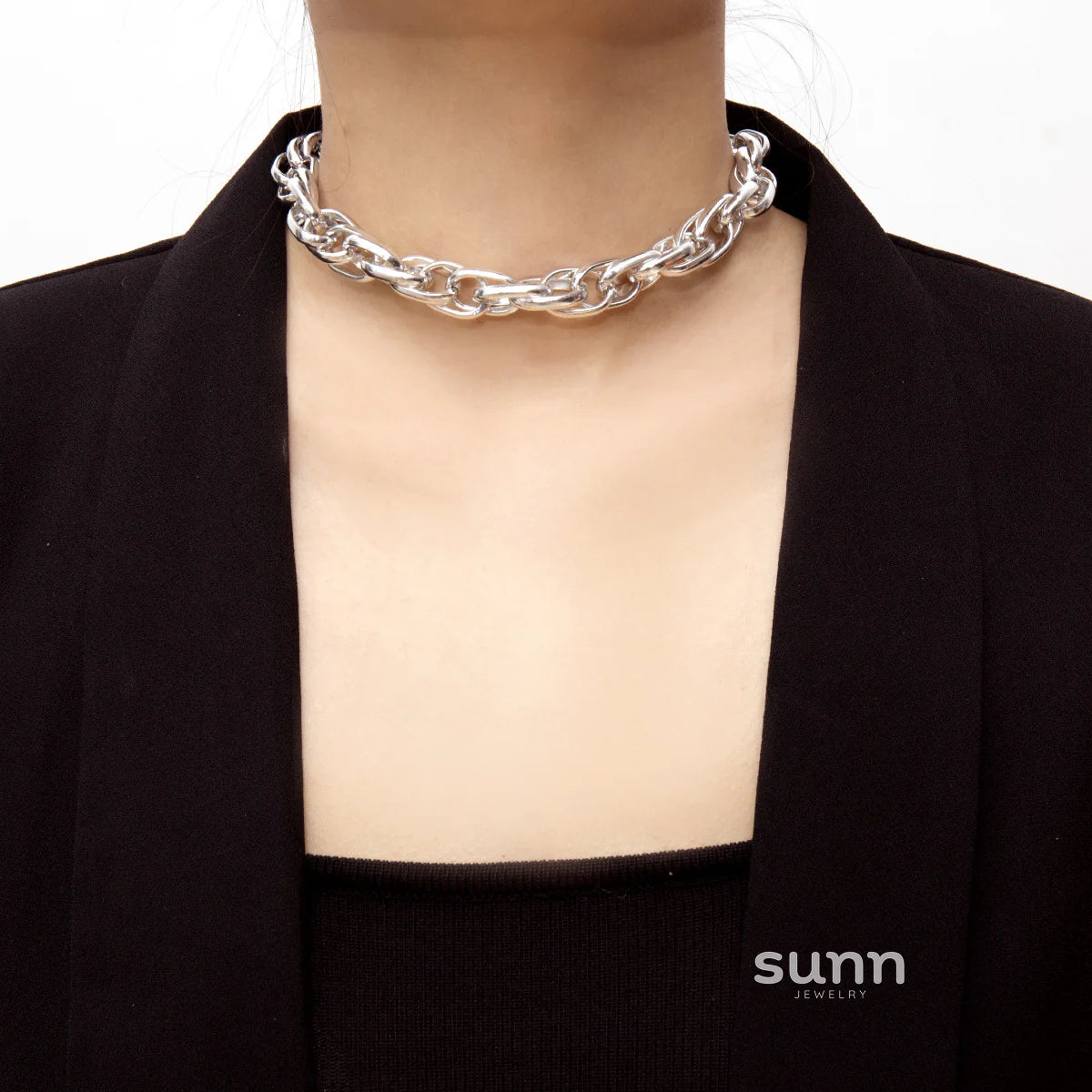 Hensley Chunky Twisted Chain Necklace